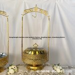 Alcohol Stove Factory - Stainless Steel Gold Hanging Cover for High-End Hotel Buffet