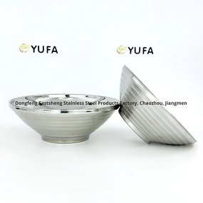 Insulated Bowl Factory - 304 Stainless Steel Conical Double-Layer Thickened Japanese