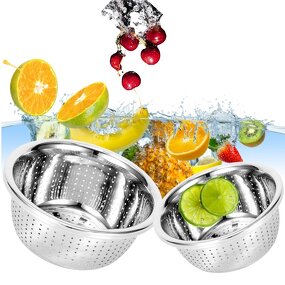 Filter Bowl Manufacturer - Stainless Steel Kitchenware for Washing Vegetables Fruit Mixing