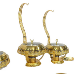 Buffet Stove Factory - Middle Eastern Gold Stainless Steel Open Flame Heating Arabic