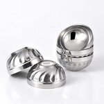 Mixing Bowl Set Factory - Restaurant School Stackable Double Thickened Stainless Steel