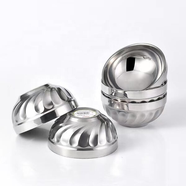 Mixing Bowl Set Factory - Restaurant School Stackable Double Thickened Stainless Steel