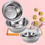 Vegetable Washing Sieve Factory - Stainless Steel 201 Leaky Basin & Colander Direct Sales