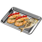 Square Barbecue Plate Manufacturer - Thickened Stainless Steel Steamed Rice Plate Stackable