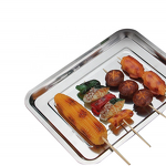 Stainless Steel Tray Manufacturer - Thickened for Barbecue Steamed Rice Grilled Fish Hotel