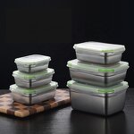Food Storage Container Manufacturer - Stainless Steel Sealed Bento Lunch Box Sandwich with Lid
