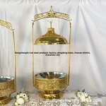 Alcohol Stove Factory - Stainless Steel Gold Hanging Cover for High-End Hotel Buffet