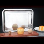 Bread Tray Manufacturer - Food Grade 304 Stainless Steel Thickening Square for Baking