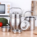 Lunch Box Manufacturer - Stainless Steel Vacuum Insulated Double-layer Large Capacity Cylinder