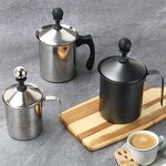 Milk Frother Manufacturer - 400ml/800ml Stainless Steel Handheld for Coffee Latte & Bubbler