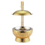 Chafing Dish Food Warmer Manufacturer - Luxury Hanging Gold Stainless Steel 8L for Hotel Wedding