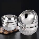 Rice Bowl Manufacturer - High-capacity Stainless Steel Insulated Double Wall for Soup