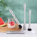 Kitchen Tool Factory - Stainless Steel Muddler Pressing Stick for Ice Smashing & Crushed