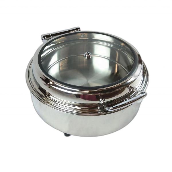 Buffet Stove Factory - Thickened Yuan Round Stainless Steel Food Heater Hot Pot Meal Stove