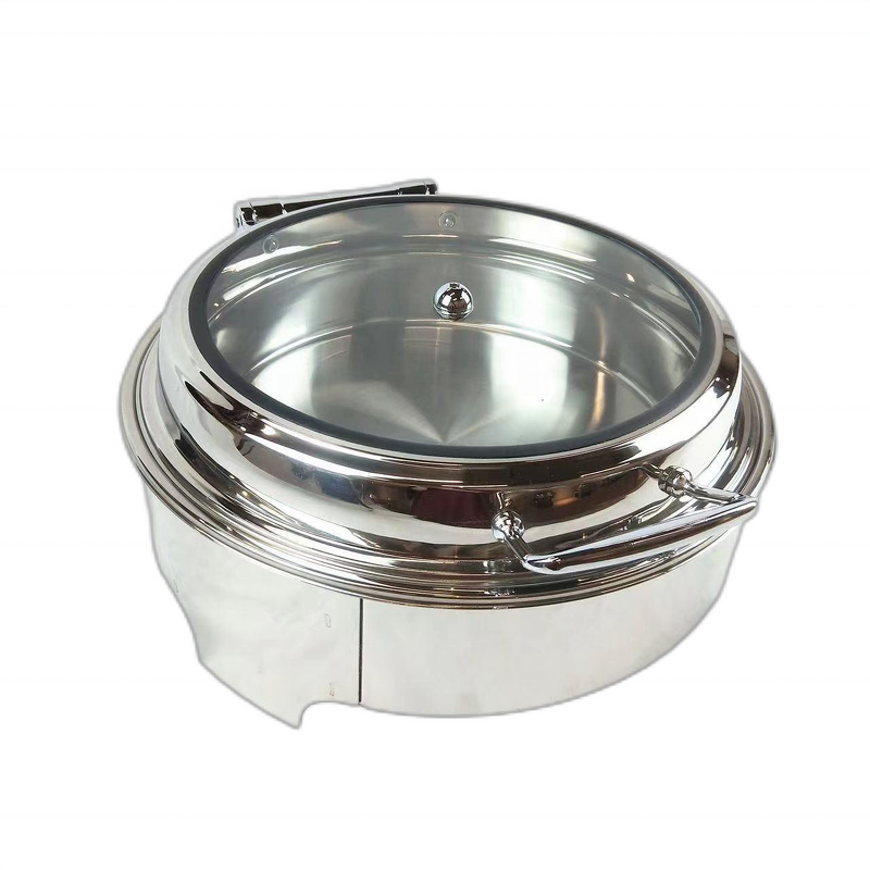 Hot Pot Stove Manufacturer - 9.0-liter Stainless Steel Round Hydraulic for Hotel Wedding Buffet