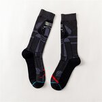 Socks Manufacturer - Men's Custom Logo Cotton No Show Ankle Crew Knee High Jacquard Print