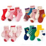 Baby Socks Manufacturer - Wholesale Cute Cartoon Animal Design Combed Cotton Casual Knitted