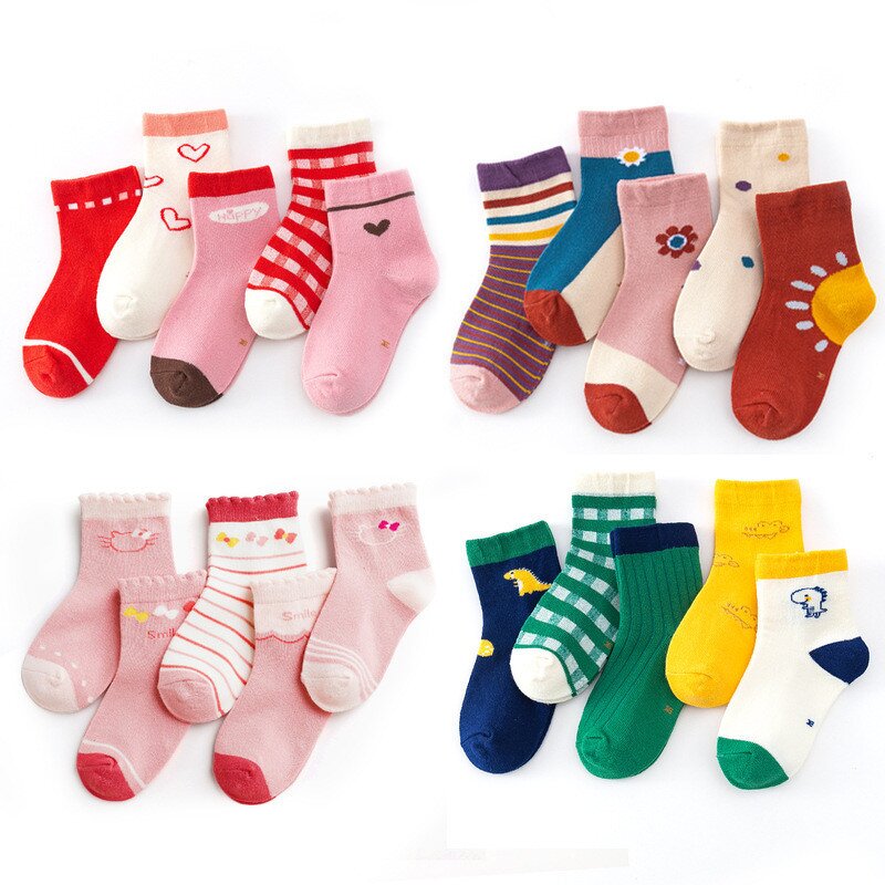 Baby Socks Manufacturer - Wholesale Cute Cartoon Animal Design Combed Cotton Casual Knitted