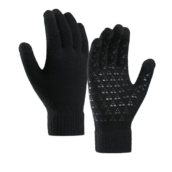 Winter Gloves Manufacturer - Custom Logo for Men Thick Fabric Touch Screen Warm Anti-Slip