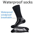 Winter Socks Manufacturer - Custom Logo Digital Printing Waterproof Thick Knitted Crew with Bottom