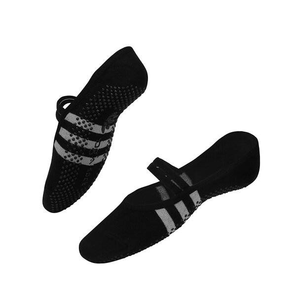 Sports Socks Manufacturer - Unisex Non-Slip Spandex/Cotton Striped Yoga Pilates Fitness Dance Gym