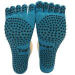 Yoga Socks Manufacturer - Anti-Slip Pilates Grip Socks with Bottom Logo and Cuff Logo