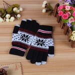 Winter Gloves Manufacturer - Jacquard Knitted Acrylic Cotton/Polyester Warm for Ski Driving Cycling