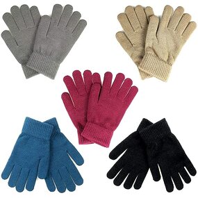 Thermal Gloves Manufacturer - Custom Kimtex Men Women Teens' 100% Acrylic Stretchy Knit Winter Warm