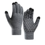 Winter Gloves Manufacturer - Custom Logo for Men Thick Fabric Touch Screen Warm Anti-Slip