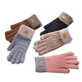 Winter Gloves Manufacturer - High Quality Jacquard Knitted with Touch Screen Technology Acrylic