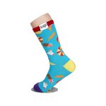 Casual Socks Manufacturer - Custom Colorful Jacquard Knitted Funny Design Breathable Cotton