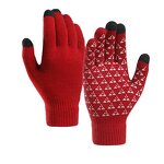 Winter Gloves Manufacturer - Custom Logo for Men Thick Fabric Touch Screen Warm Anti-Slip