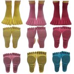 Yoga Socks Manufacturer - Anti-Slip Pilates Grip Socks with Bottom Logo and Cuff Logo