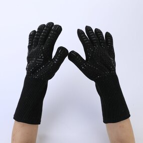 Safety Gloves Manufacturer - Customized Aramid Barbecue Oven 932F Extreme Heat Resistant for Cooking