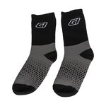 Sports Socks Manufacturer - Two-Finger Crew Length Sports Socks Breathable Waterproof Black Logo