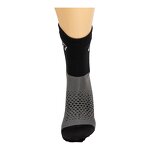 Sports Socks Manufacturer - Two-Finger Crew Length Sports Socks Breathable Waterproof Black Logo