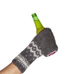 Winter Gloves Manufacturer - Custom Wool Blend Knit Beer Mitt Stitched Drink Holder for Outdoor