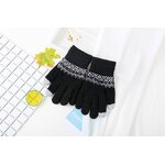 Winter Gloves Manufacturer - Customized Knitted with Jacquard Design Windproof Touch Screen