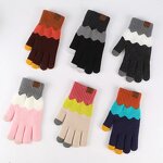 Winter Gloves Manufacturer - Customized Adult Warm Acrylic Knitted Plain Style for Screen Outdoor