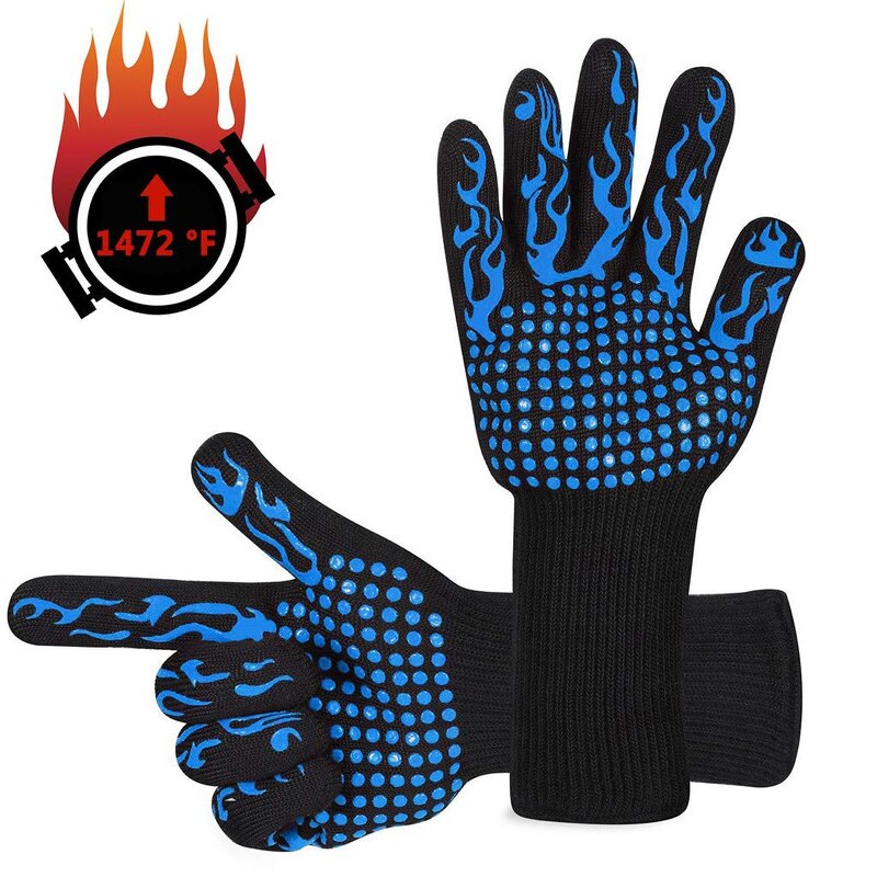 Kitchen Gloves Manufacturer - Barbecue Silicone Non-Slip Cooking Hot for Grilling Baking Welding