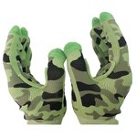 Work Gloves Manufacturer - Camouflage Knitted High Elasticity Polyester Touch Screen Glove