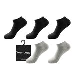 Sports Socks Manufacturer - Men's Summer Breathable Ankle-Thin Moisture-Wicking with Bottom Logo