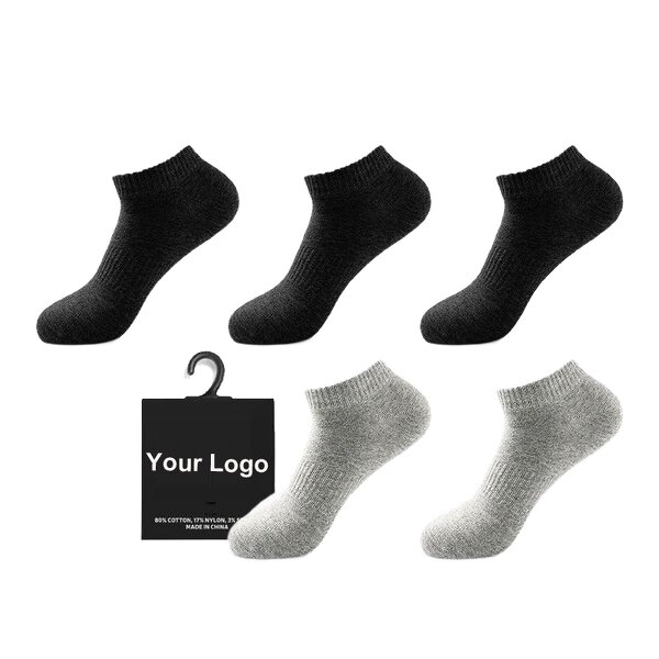 Sports Socks Manufacturer - Men's Summer Breathable Ankle-Thin Moisture-Wicking with Bottom Logo