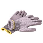 Safety Gloves Manufacturer - 13G HPPE PU Coated CE Cut Resistance Anti-slip Industrial Mechanic