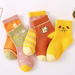 Baby Socks Manufacturer - Wholesale Cute Cartoon Animal Design Combed Cotton Casual Knitted