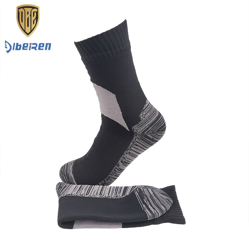 Winter Socks Manufacturer - Custom Logo Digital Printing Waterproof Thick Knitted Crew with Bottom