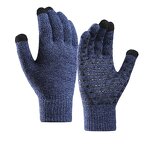 Winter Gloves Manufacturer - Custom Logo for Men Thick Fabric Touch Screen Warm Anti-Slip