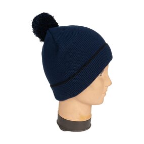 Winter Hat Manufacturer - Unisex 100% Cotton Breathable Waterproof Multi-Tone Pom-Pom Beanie