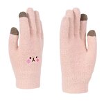 Winter Gloves Manufacturer - New Plain Casual Plush Elastic Knitting Cute for Screen Acrylic