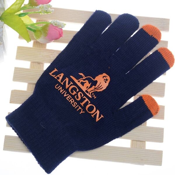 Touch Screen Gloves Manufacturer - Acrylic Knitted for Adults Winter Outdoor with Logo
